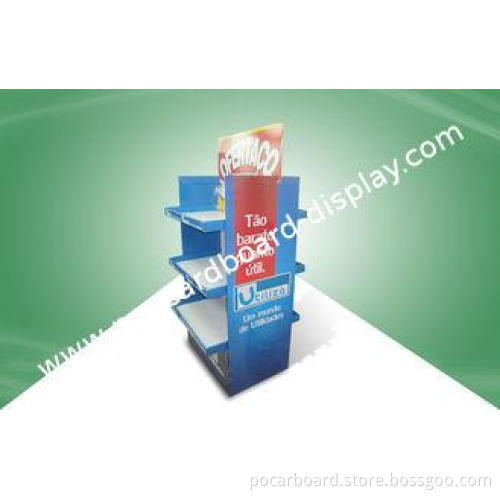 Strong Three Shelf Two -side - show Cardboard POS Display